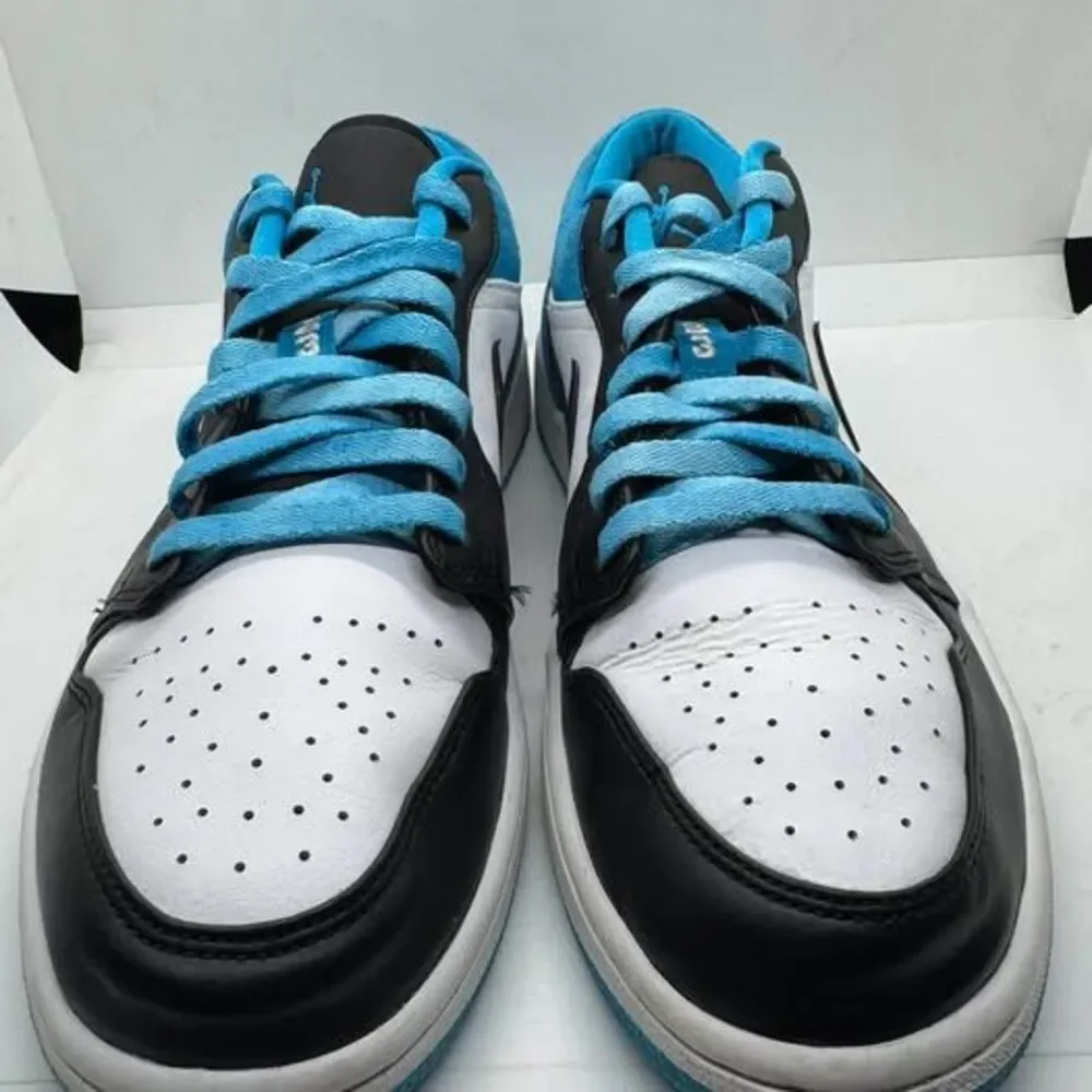 Nike Air Jordan 1 Low Laser Blue Mens 10 shoes sneakers